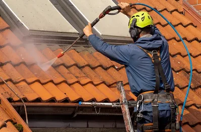 Démoussage et hydrofuge de toiture à Mériel